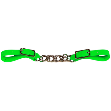 Berlin Custom Leather Biothane Twisted Chain Curb Green