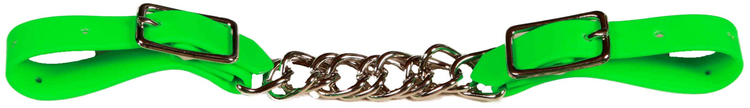 Berlin Custom Leather Biothane Twisted Chain Curb Green