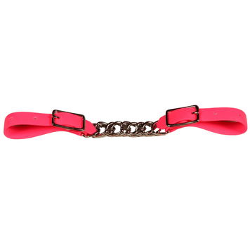 Berlin Custom Leather Biothane Twisted Chain Curb Pink