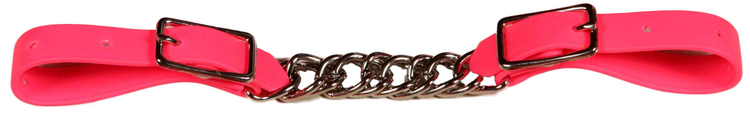 Berlin Custom Leather Biothane Twisted Chain Curb Pink