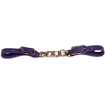 Berlin Custom Leather Biothane Twisted Chain Curb Purple
