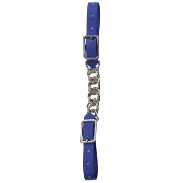 Berlin Custom Leather Biothane Twisted Chain Curb Royal Blue