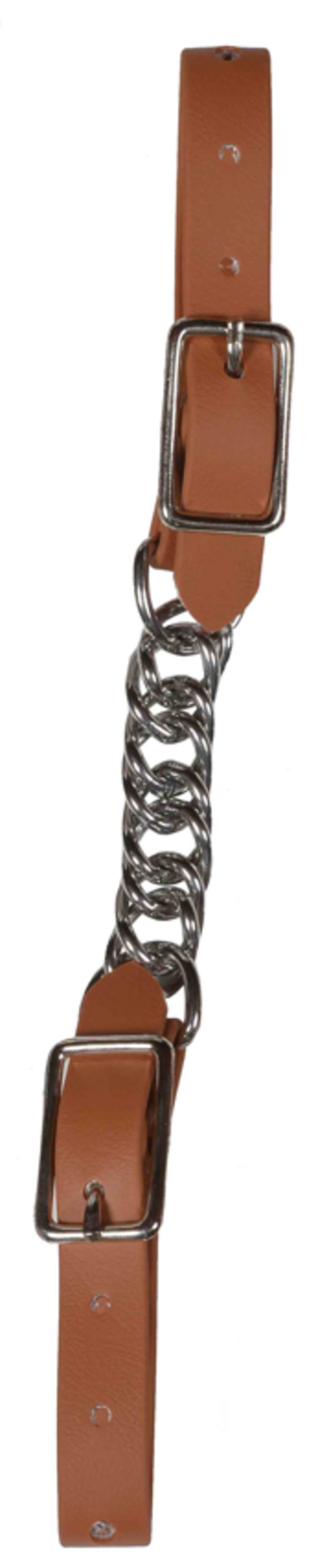 Berlin Custom Leather Biothane Twisted Chain Curb Brown