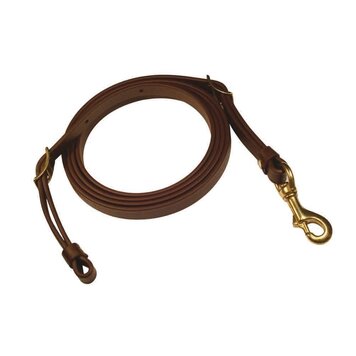 Berlin Custom Leather Biothane Roper Rein Brown