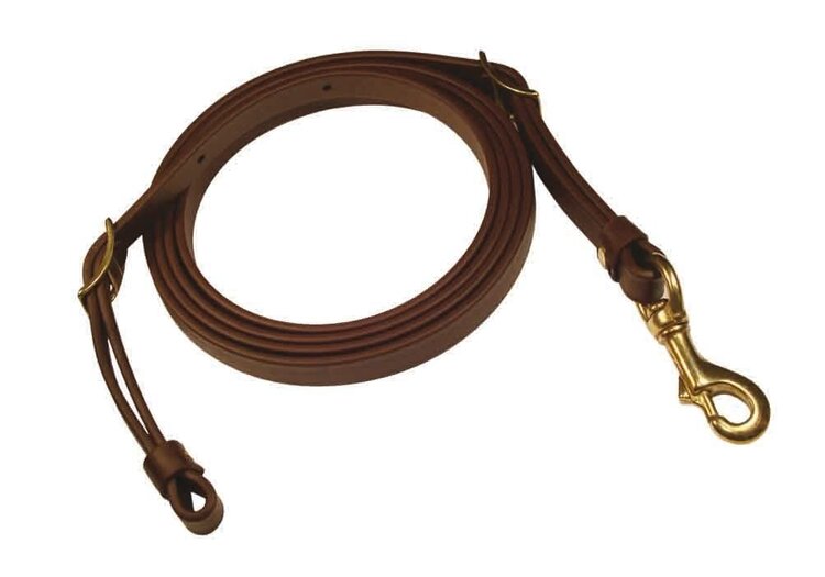 Berlin Custom Leather Biothane Roper Rein Brown