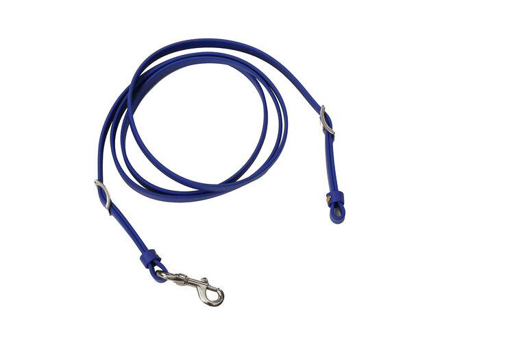 Berlin Custom Leather Biothane Roper Rein Royal Blue