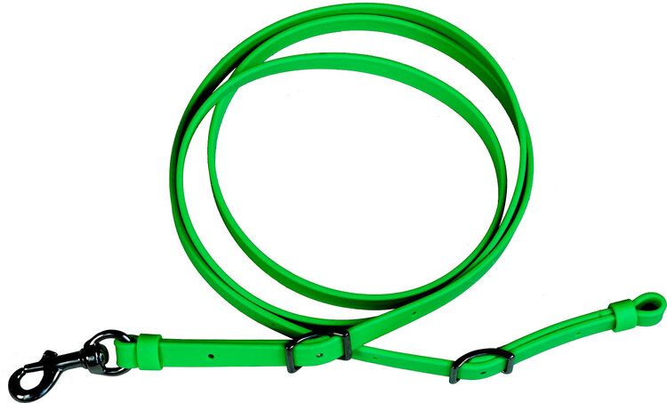 Berlin Custom Leather Biothane Roper Rein Green