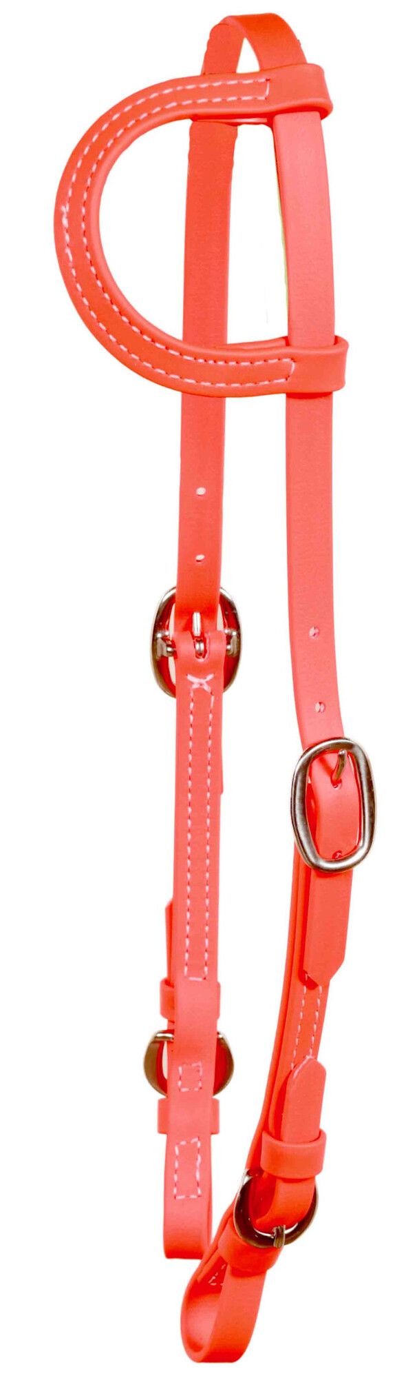 Berlin Custom Leather Biothane One Ear Stainless Orange