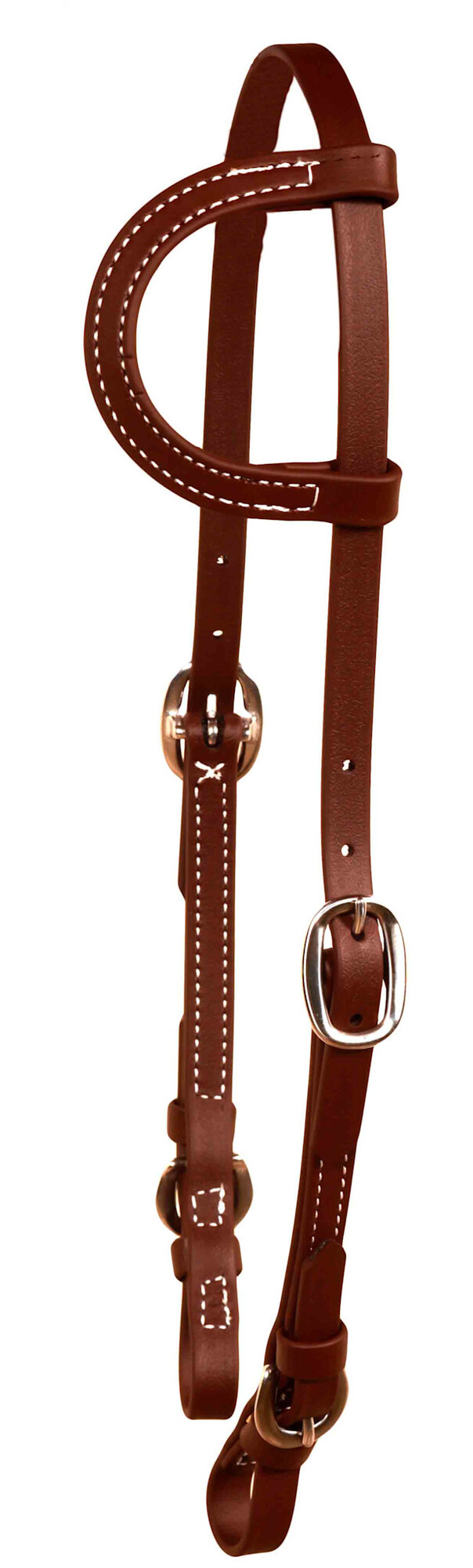 Berlin Custom Leather Biothane One Ear Stainless Brown