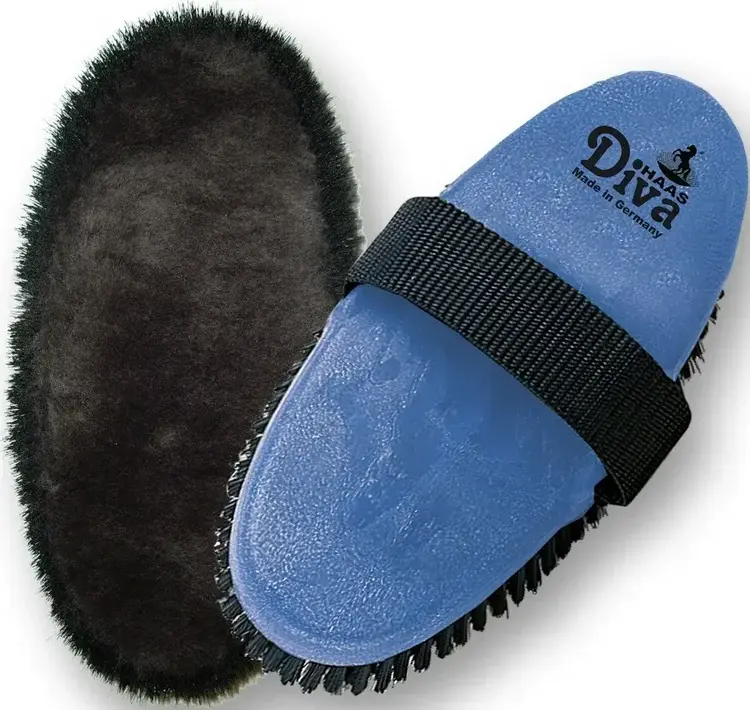 HAAS Diva Brush With Merino Lambswool Blue