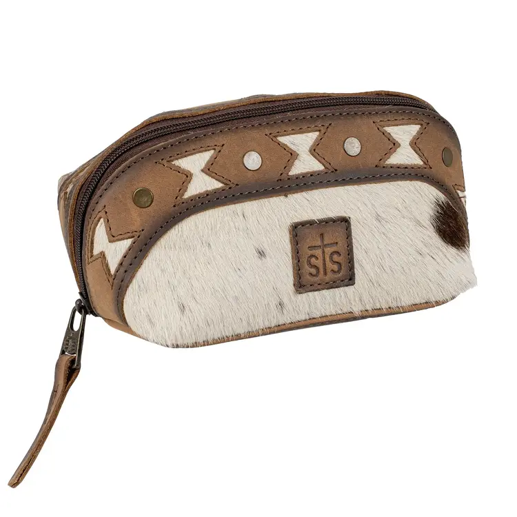 STS Ranchwear Roswell Cowhide Belle Makeup Pouch Assorted
