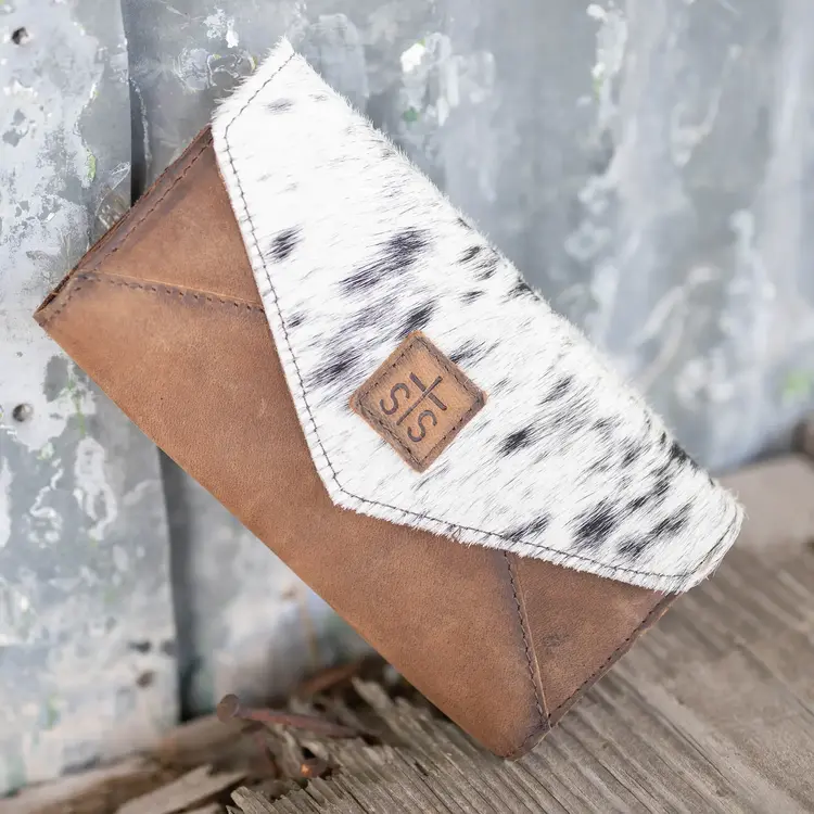 STS Ranchwear Cowhide Style Wallet Assorted
