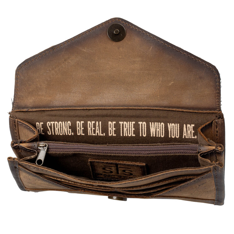 STS Ranchwear Cowhide Style Wallet Assorted