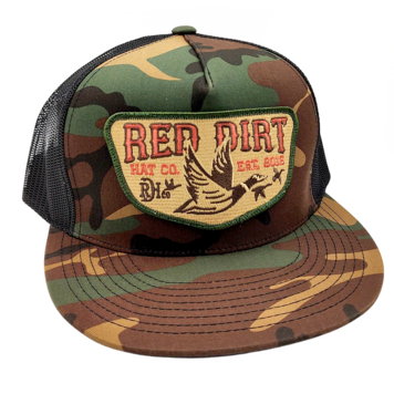 Red Dirt Hat Co Fly South Cap Camo Black