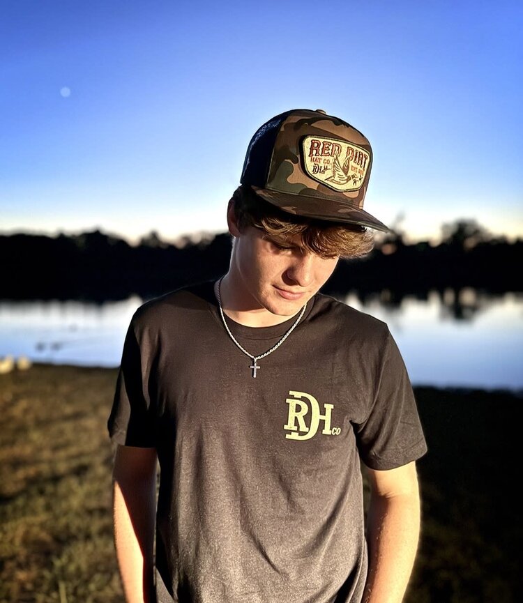 Red Dirt Hat Co Fly South Cap Camo Black