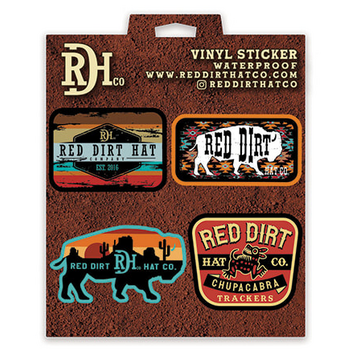 Red Dirt Hat Co Classics Vinyl Sticker Pack