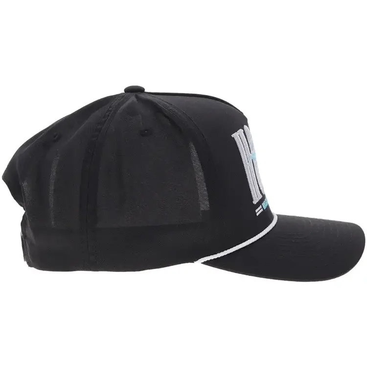 HOOey Wild Ride Cap Black White Blue Logo