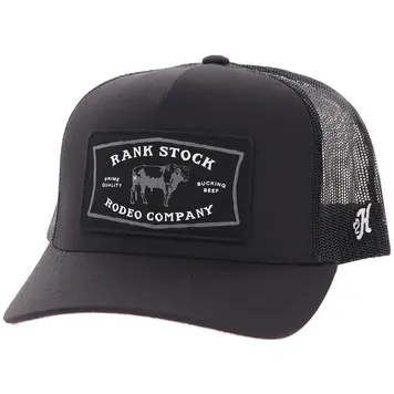HOOey Rank Stock Cap Black
