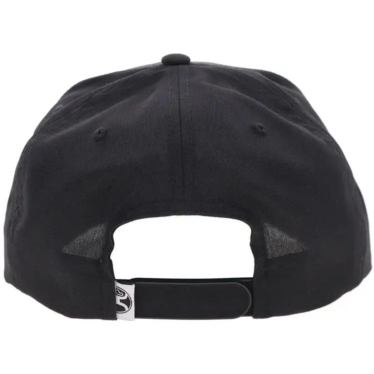 HOOey Mark Out Cap Black W/ White Stitching