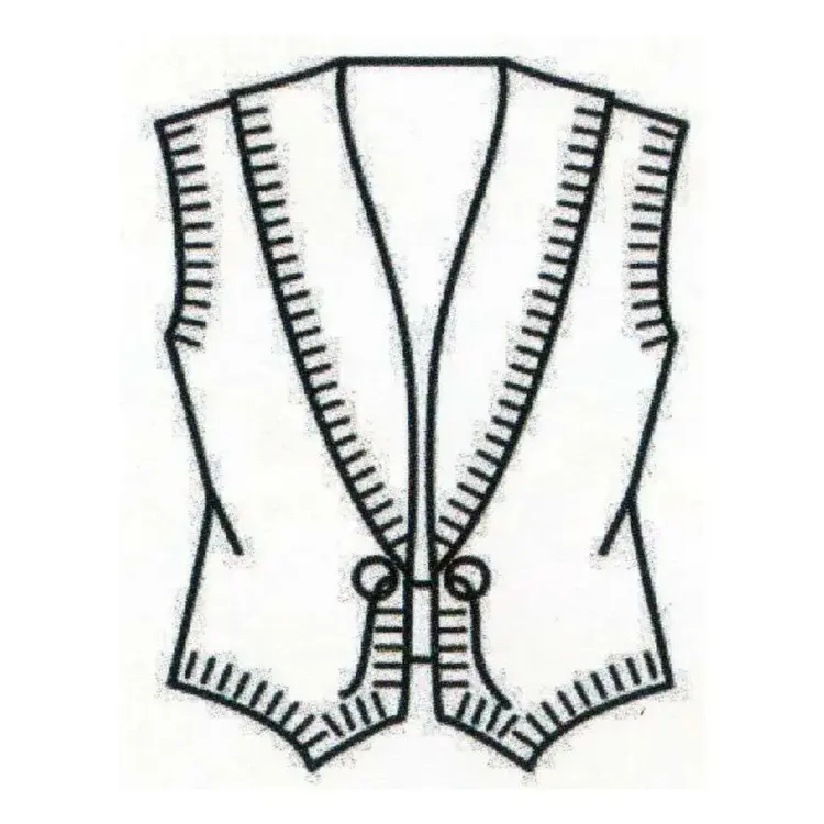 Rhonda Stark Designs Unlined West Vest Charcoal Chippewa