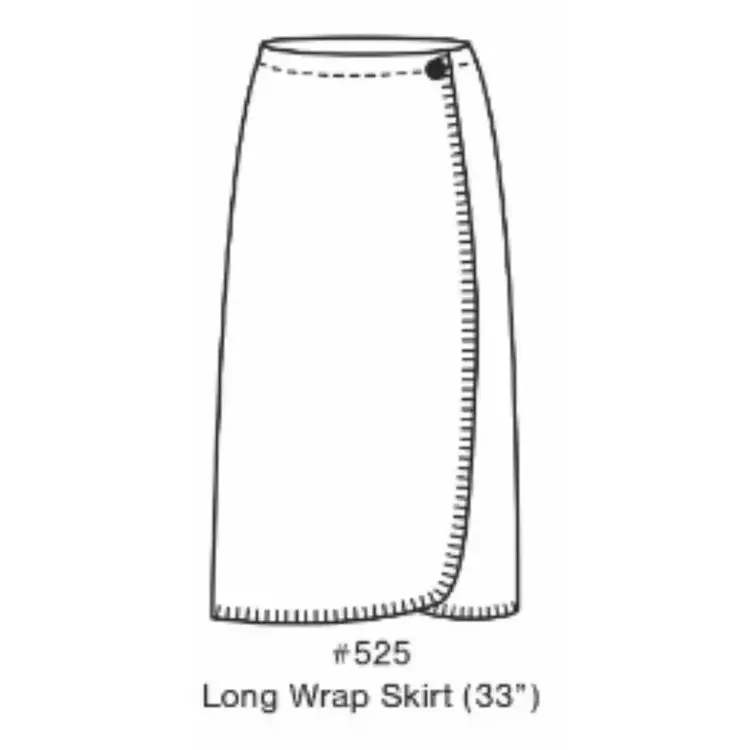 Rhonda Stark Designs Long Wrap Skirt Onyx