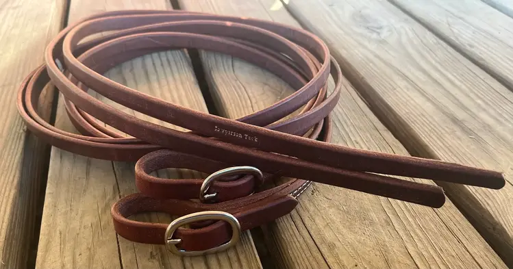 Cowperson Tack 5/8" Rope Rein W/ SS Buckles