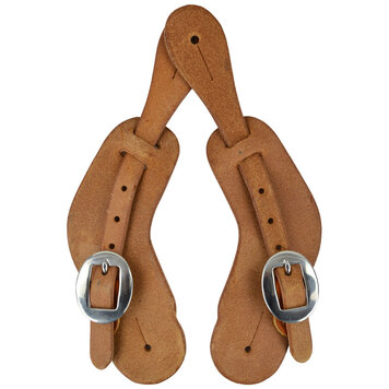 Cowperson Tack Mens Plain Roughout Spur Straps SL10