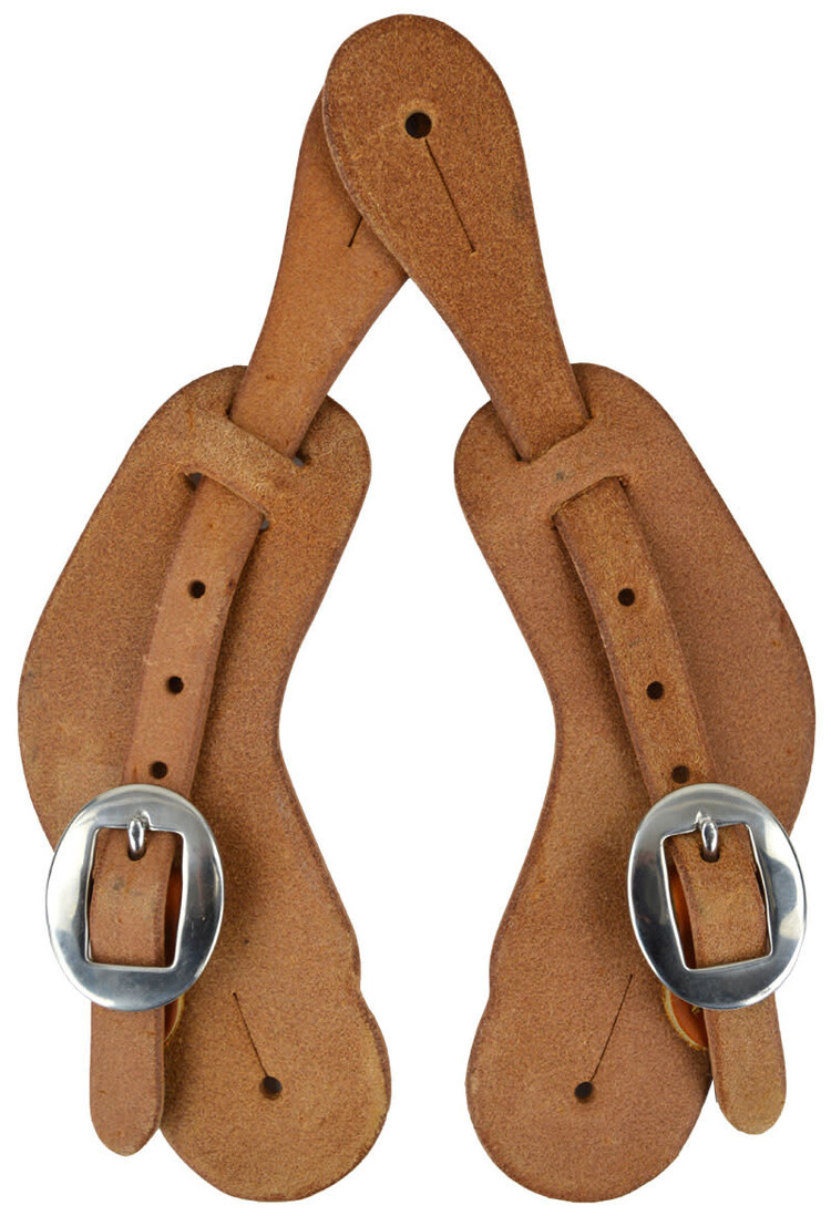 Cowperson Tack Mens Plain Roughout Spur Straps SL10