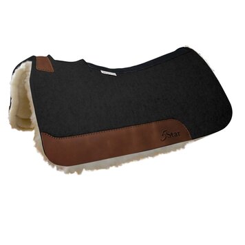 5 Star Equine Products The Performer Pad Fleece Lining Black 7/8"