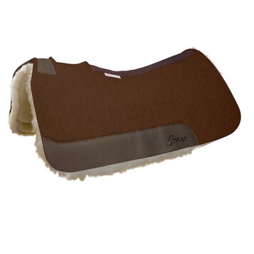 5 Star Equine Products The Performer Pad Fleece Lining Chocolate 7/8"