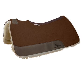 5 Star Equine Products The All Around Pad Fleece Lining Chocolate 7/8"