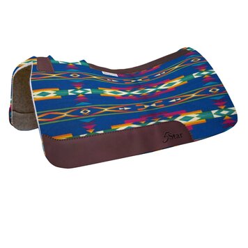 5 Star Equine Products The Barrel Racer Pad San Gabriel Blue 7/8"