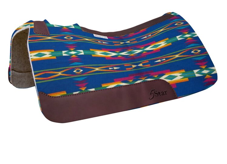 5 Star Equine Products The Barrel Racer Pad San Gabriel Blue 7/8"