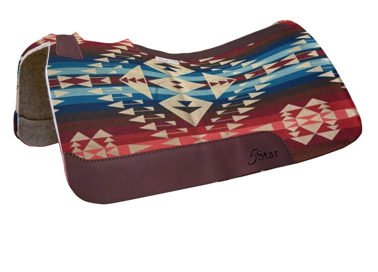 5 Star Equine Products The Barrel Racer Pad Big Thunder Scarlet 7/8"