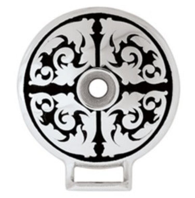 Jeremiah Watt Floral Artwork Screw Down Concho 1.5