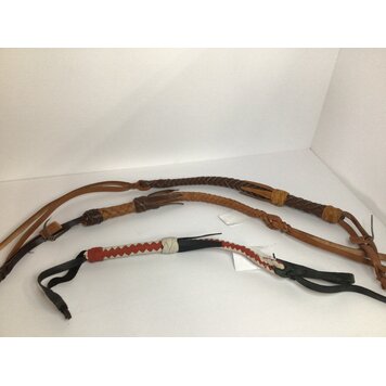 Supreme Western Products Braided Leather Quirt Assorted