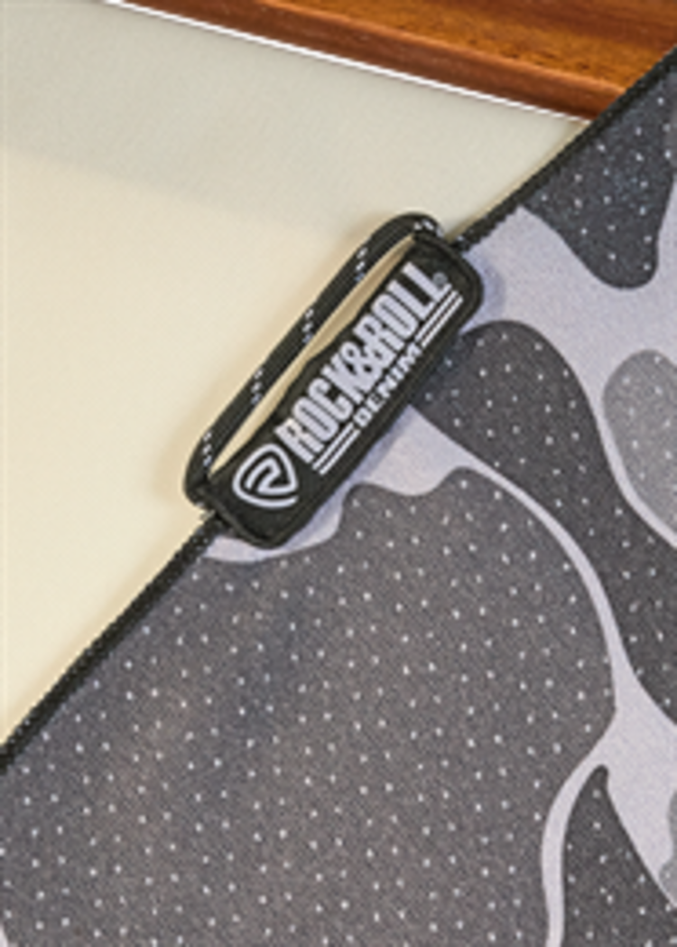 Rock & Roll Denim Camo Microfibre Towel Dark Grey
