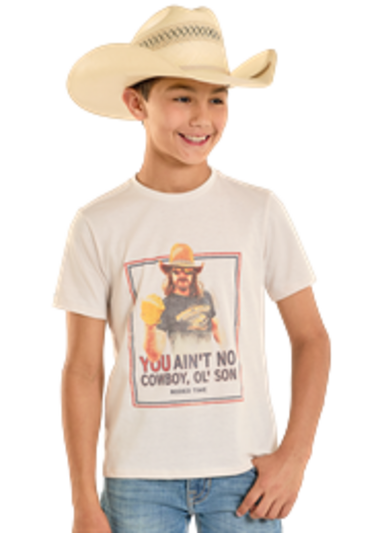 Dale Brisby Youth You Ain't No Cowboy Tee Natural