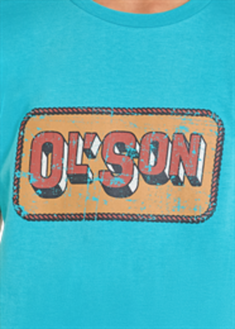 Dale Brisby Youth Ol Son Tee Turquoise