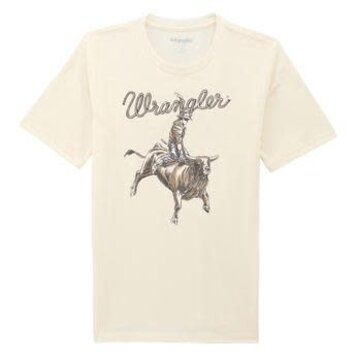 Wrangler Youth Graphic Tee Antique White Heather