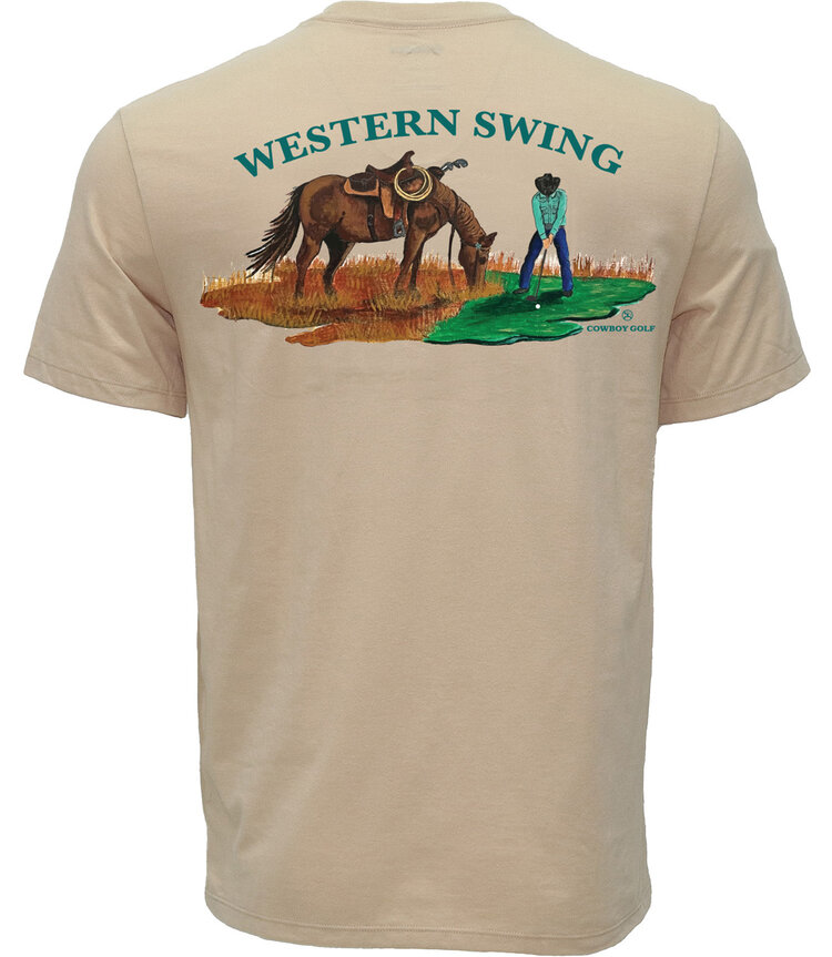 HOOey Western Swing Cowboy Tee Tan