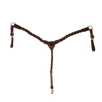 Professional's Choice Inifinity Braid Breast Collar Burgundy