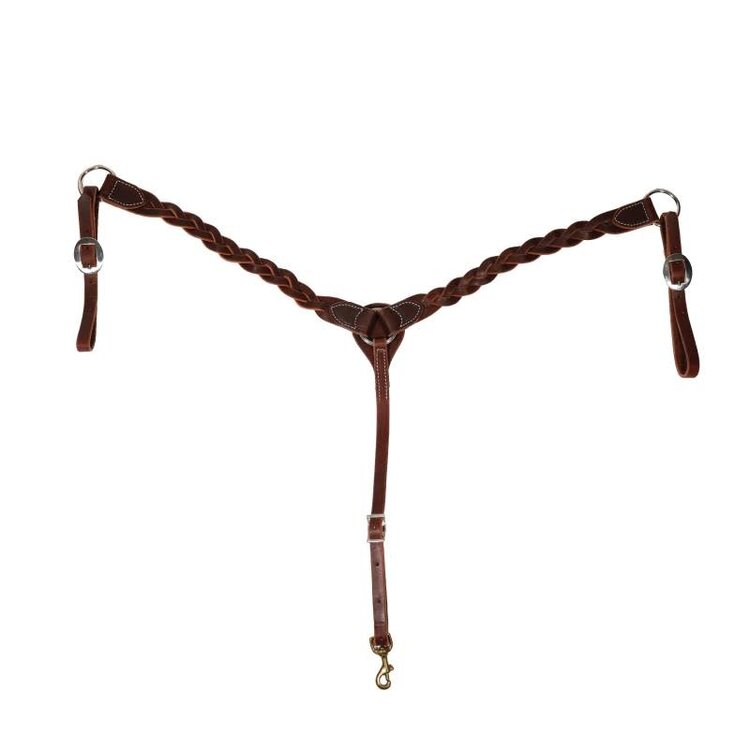 Professional's Choice Inifinity Braid Breast Collar Burgundy