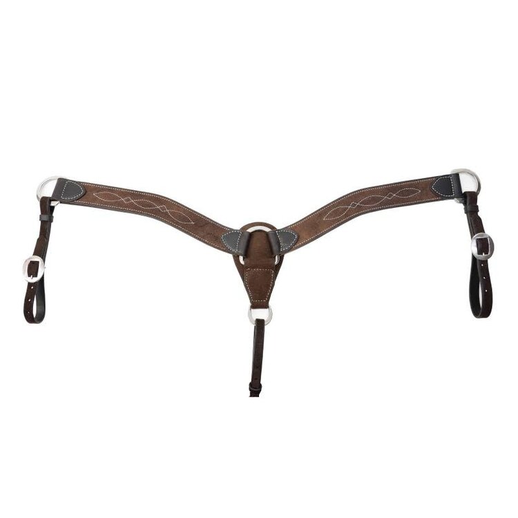Professional's Choice Roughout Gunslinger 2" Contoured Breast Collar Chocolate
