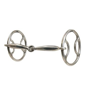 Professional's Choice Fixed O Ring Smooth Snaffle