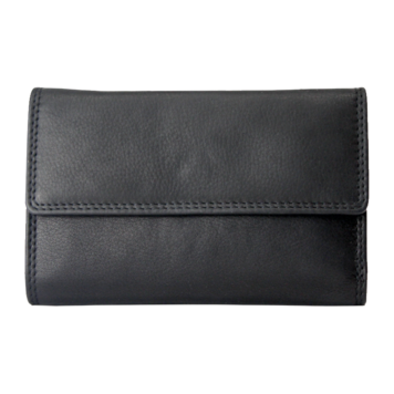 Rugged Earth Ladies Leather Wallet Black