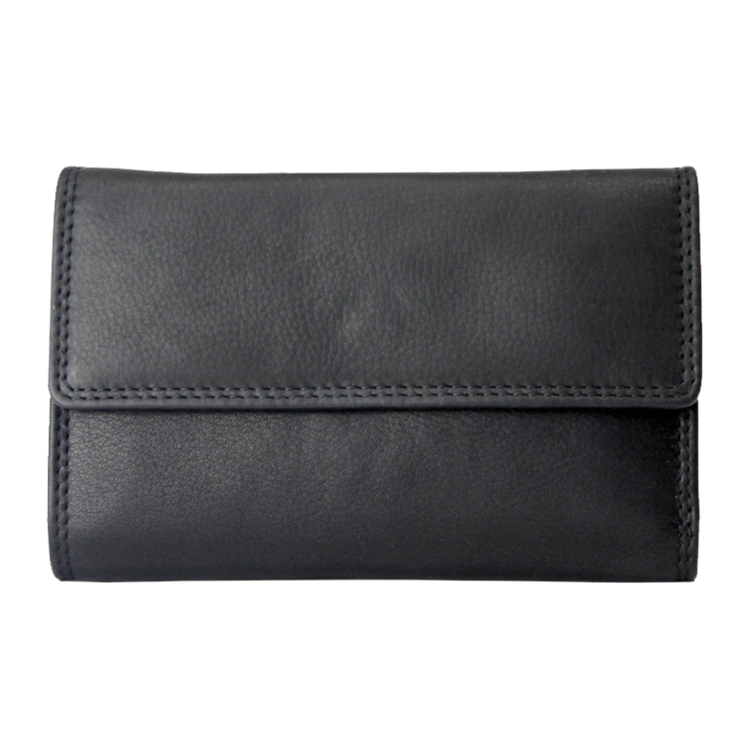 Rugged Earth Ladies Leather Wallet Black