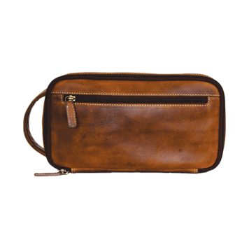 Rugged Earth Mens Leather Toiletry Case