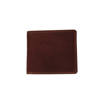 Rugged Earth Leather Billfold Wallet W/ Coin Pocket