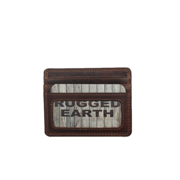 Rugged Earth Leather Card Holder Wallet